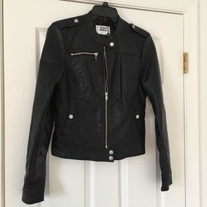 Vera Moda Faux Leather Black Jacket